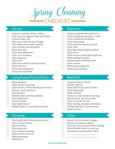 Spring Cleaning Checklist